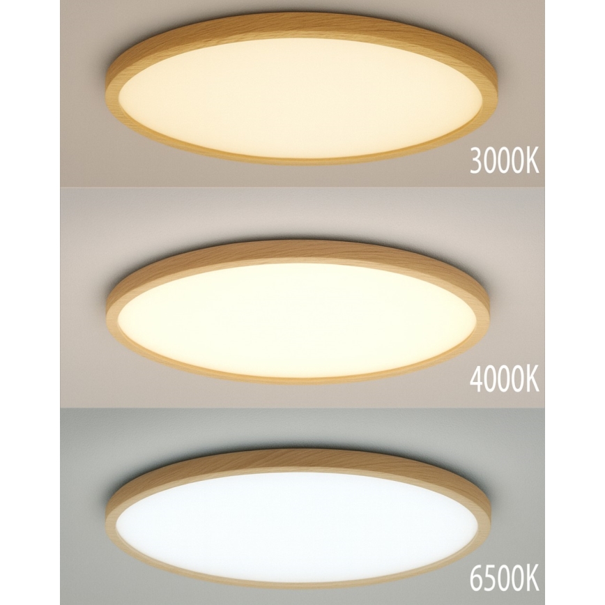 LED Stropní svítidlo LED/32W/230V 3000/4000/6500K pr. 40 cm béžová