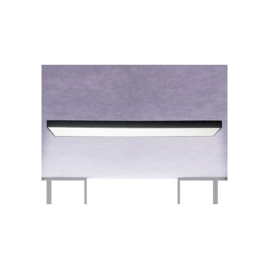 LED Stropní svítidlo LED/32W/230V 4000K 120x13 cm černá