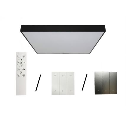 LED Stropní svítidlo LED/340W/230V 3000/4000/6500K 100x100 cm černá
