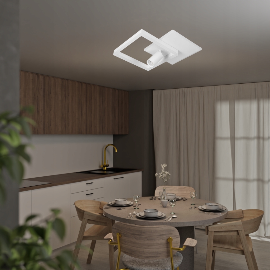 LED Stropní svítidlo LED/38W/230V + 1xGU10/30W bílá