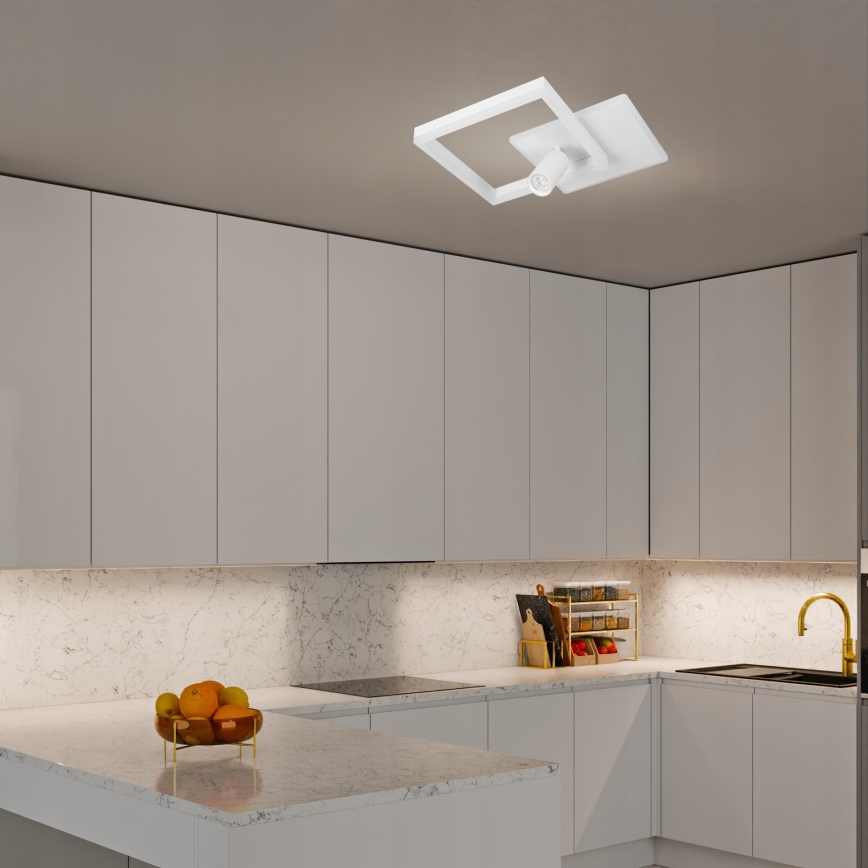 LED Stropní svítidlo LED/38W/230V + 1xGU10/30W bílá