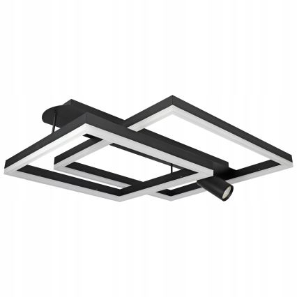 LED Stropní svítidlo LED/38W/230V + 1xGU10/30W černá