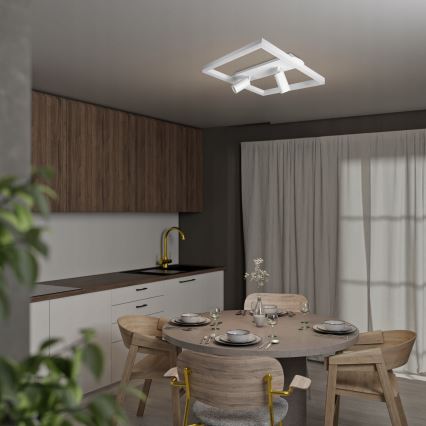 LED Stropní svítidlo LED/38W/230V + 2xGU10/30W bílá