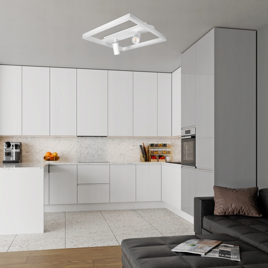 LED Stropní svítidlo LED/38W/230V + 2xGU10/30W bílá