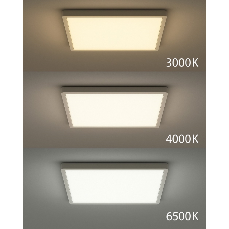 LED Stropní svítidlo LED/40W/230V 3000/4000/6500K 50x50 cm bílá