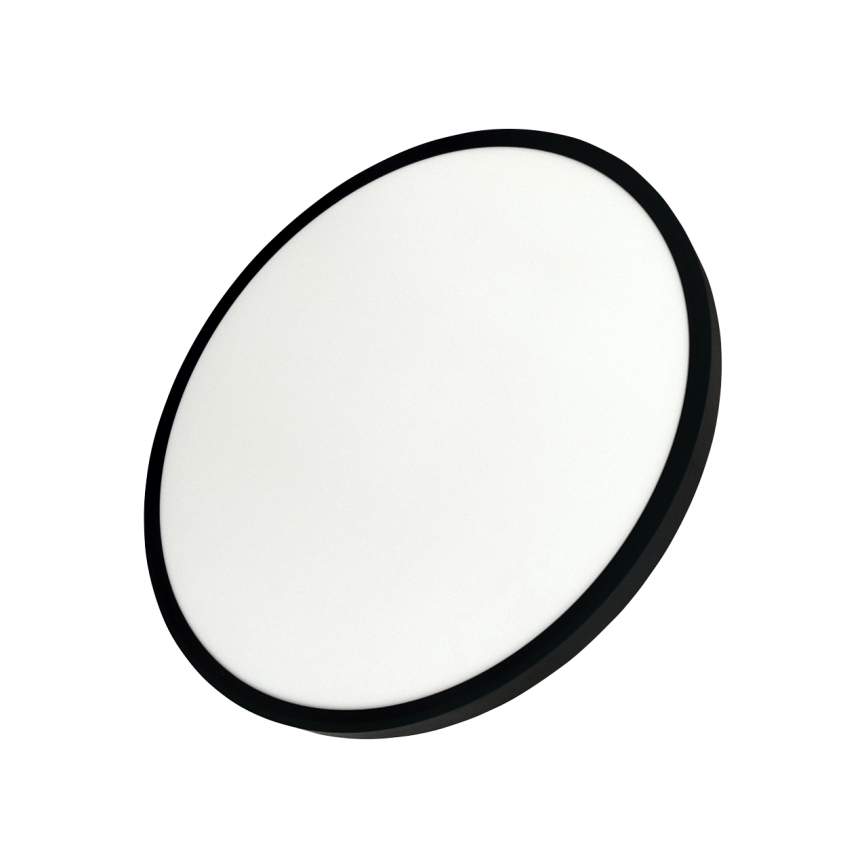 LED Stropní svítidlo LED/40W/230V 3000/4000/6500K pr. 50 cm černá