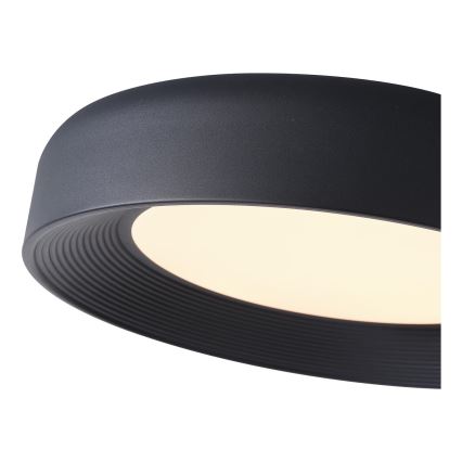 LED Stropní svítidlo LED/40W/230V 3000K černá pr. 50 cm