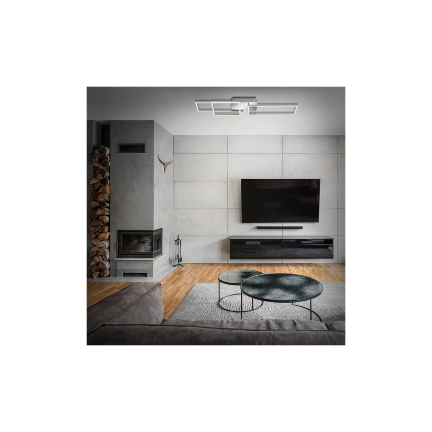 LED Stropní svítidlo LED/42W/230V 3000K matný chrom