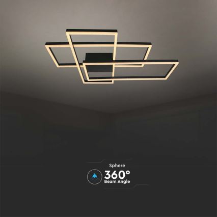 LED Stropní svítidlo LED/47W/230V 3000K černá