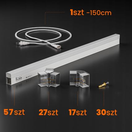 LED Stropní svítidlo HEXAGON LED/570W/85-265V 6500K 522x298 cm CRI 90 IP44 bílá