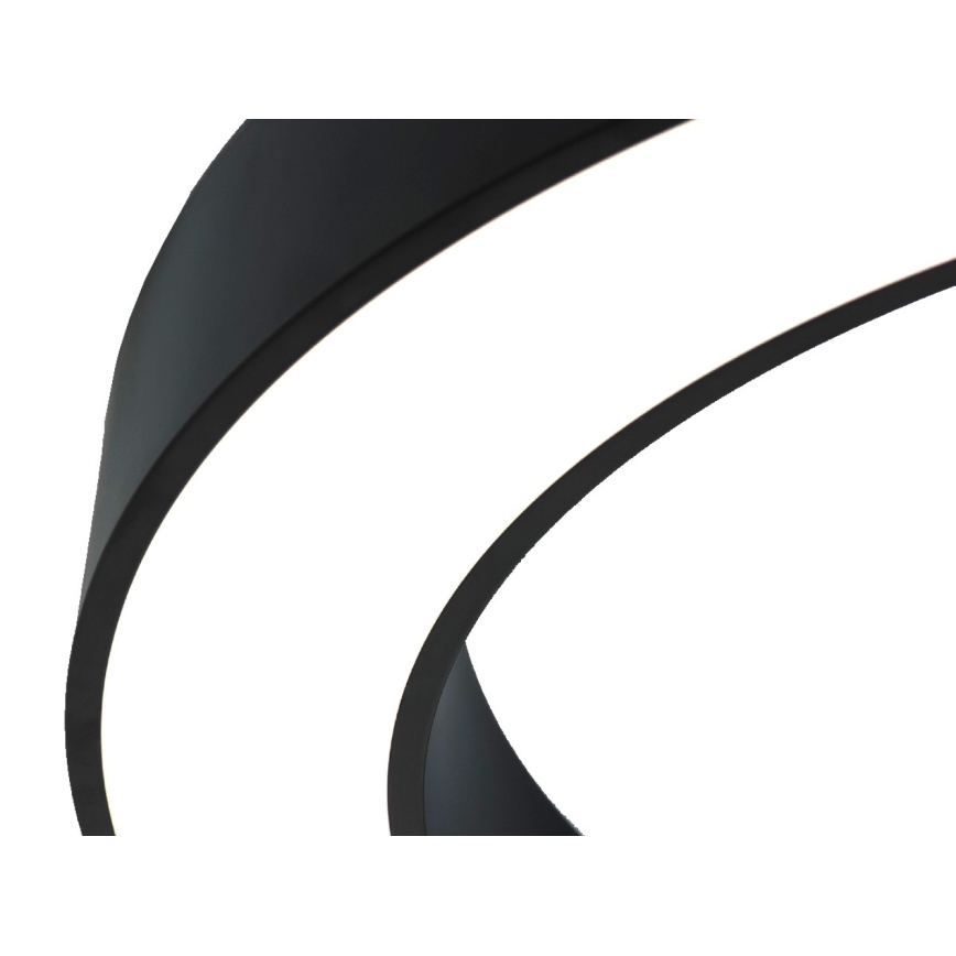 LED Stropní svítidlo LED/80W/230V 3000/4000/6500K pr. 80 cm černá