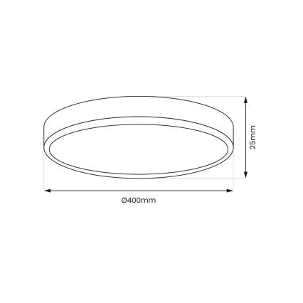 LED Stropní svítidlo MAQ LED/32W/230V 3000/4000/6500K IP40 černá