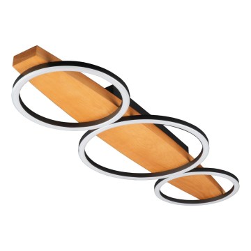 LED Stropní svítidlo MELISA LED/28W/230V 26,5x70 cm borovice