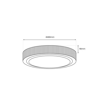 LED Stropní svítidlo MIRI LED/34W/230V pr. 49 cm