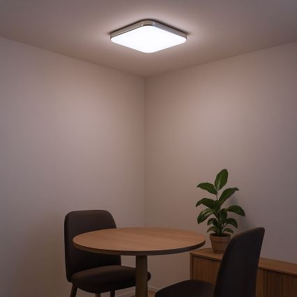 LED Stropní svítidlo NEMO LED/36W/230V 50x50 cm lesklý chrom
