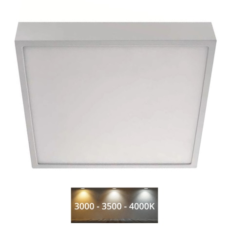 LED Stropní svítidlo NEXXO LED/28,5W/230V 3000/3500/4000K 30x30 cm bílá