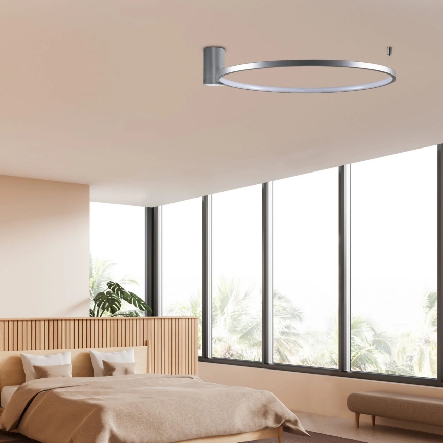 LED Stropní svítidlo NOEMI LED/20W/230V 4000K pr. 50 cm matný chrom