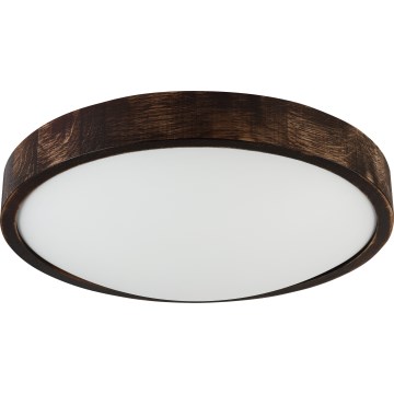 LED Stropní svítidlo OAK SLIM LED/36W/230V 4000K pr. 37 cm dub/tmavě hnědá