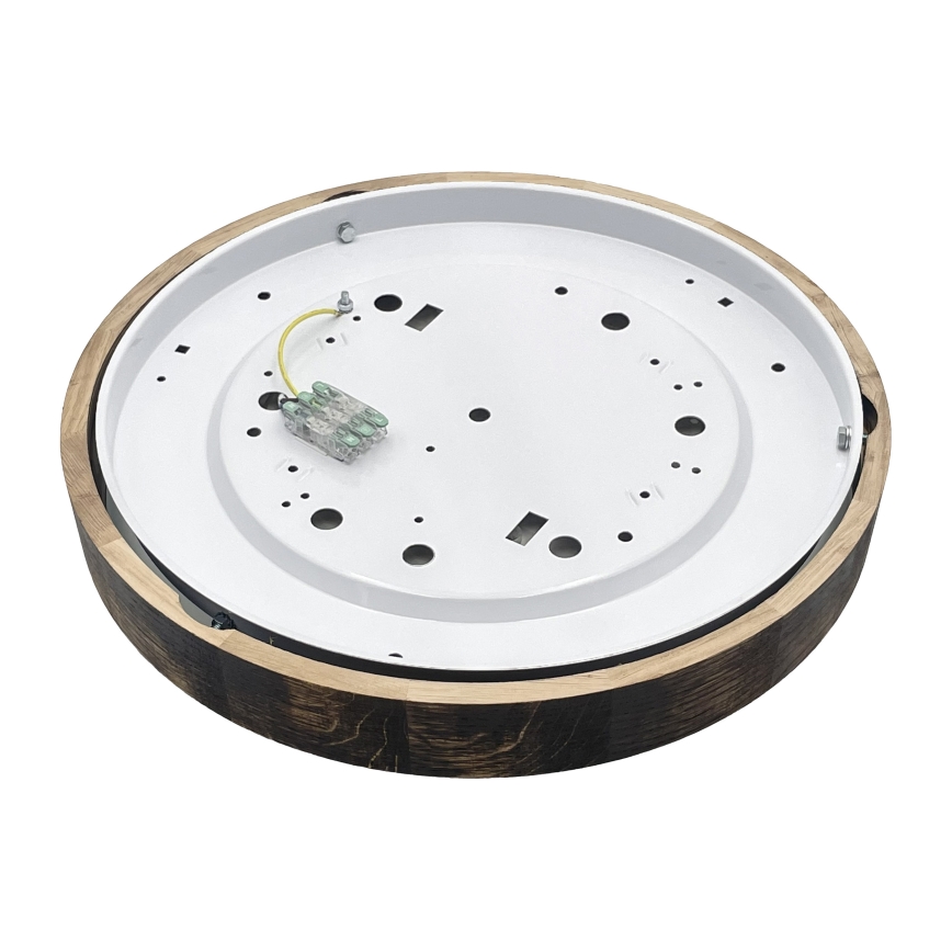 LED Stropní svítidlo OAK SLIM LED/36W/230V 4000K pr. 47 cm dub/tmavě hnědá