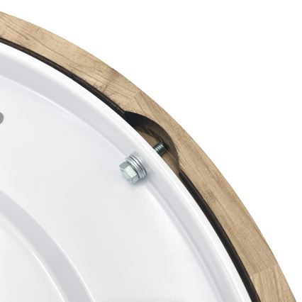 LED Stropní svítidlo OAK SLIM LED/36W/230V 4000K pr. 47 cm dub/tmavě hnědá