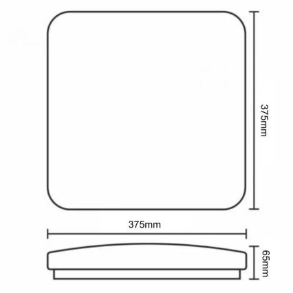 LED Stmívatelné stropní svítidlo OPAL LED/36W/230V 3000-6500K + dálkové ovládání