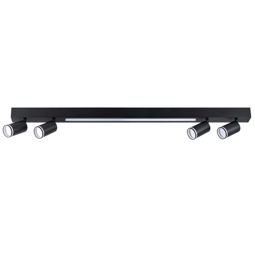 LED Stropní svítidlo PARIS LED/24W/230V + 4xGU10/10W černá