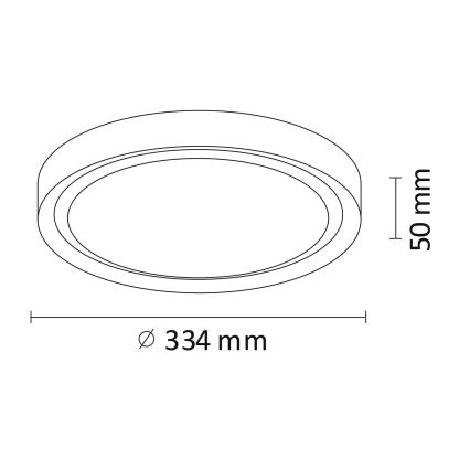 LED Stropní svítidlo PERSE LED/15W/230V bílá
