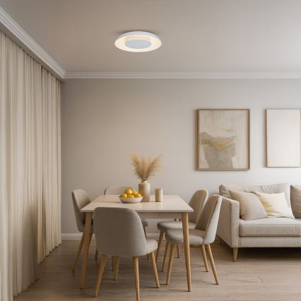 LED Stropní svítidlo PIATTINO LED/30W/230V 3000/4000/6000K pr. 40 cm bílá