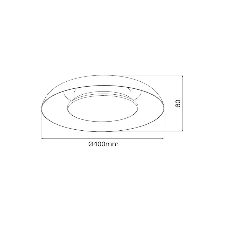 LED Stropní svítidlo PIATTINO LED/30W/230V 3000/4000/6000K pr. 40 cm bílá