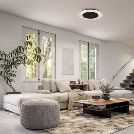 LED Stropní svítidlo PIATTINO LED/30W/230V 3000/4000/6000K pr. 40 cm černá