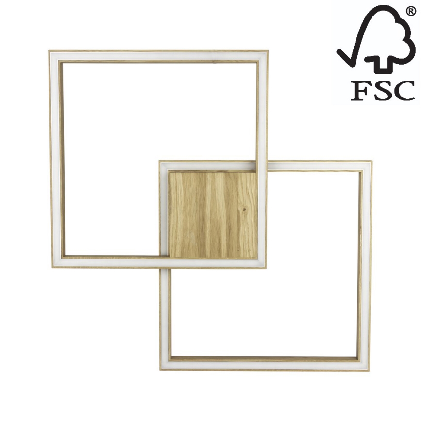 LED Stropní svítidlo RAMME LED/48W/230V matný dub – FSC certifikováno