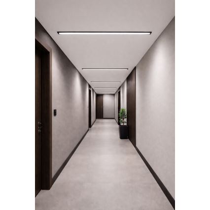 LED Stropní svítidlo REDOM LED/24W/230V 4000K 60 cm černá