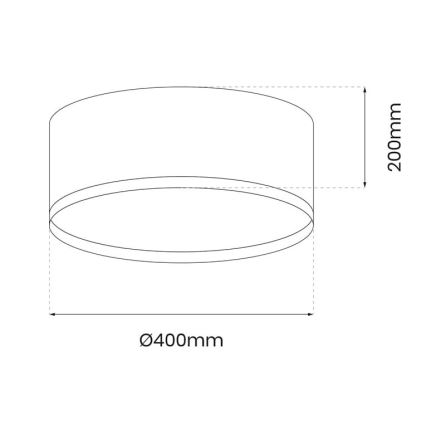 LED Stropní svítidlo RONDO LED/18W/230V zelená