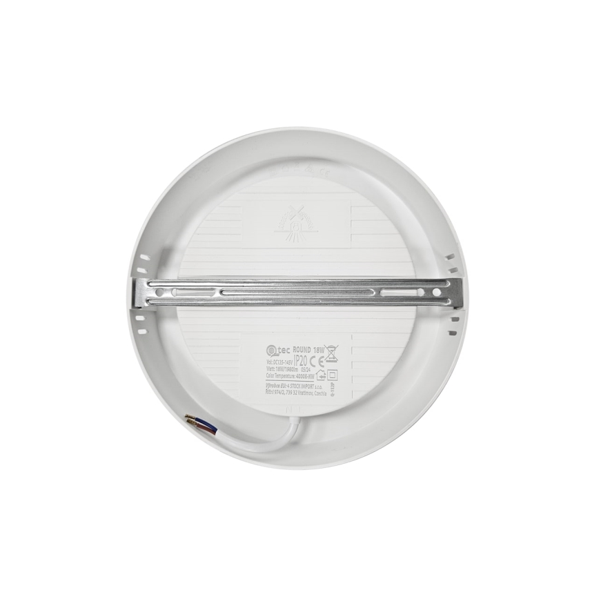 LED Stropní svítidlo ROUND LED/18W/230V 4000K pr. 21,5 cm bílá