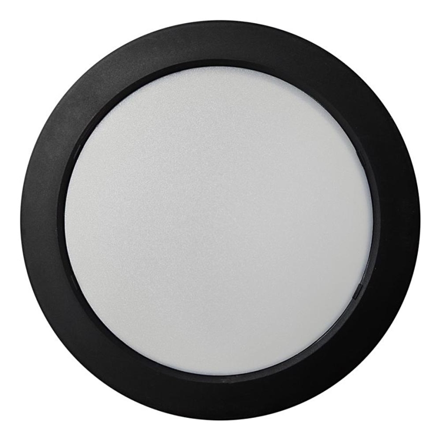 LED Stropní svítidlo ROUND LED/18W/230V 4000K pr. 21,7 cm černá