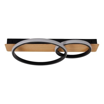 LED Stropní svítidlo ROWENA LED/14W/230V černá/hnědá