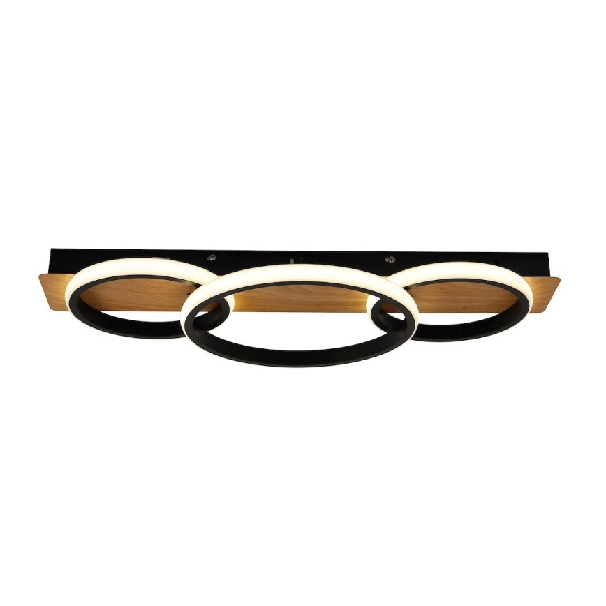 LED Stropní svítidlo ROWENA LED/18W/230V černá/hnědá