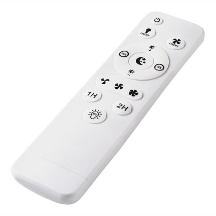 LED Stmívatelné stropní svítidlo s ventilátorem APOLLO LED/38W/230V černá + dálkové ovládání