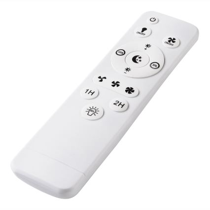 LED Stmívatelné stropní svítidlo s ventilátorem FARGO LED/37W/230V černá + dálkové ovládání