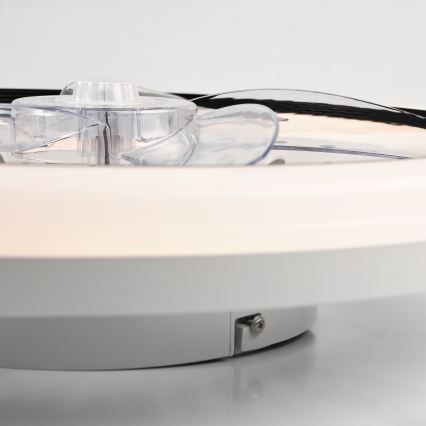 LED Stmívatelné stropní svítidlo s ventilátorem GEMMA LED/37W/230V bílá + dálkové ovládání