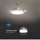 LED Stropní svítidlo s ventilátorem LED/30W/230V 3000/4000/6400K + DO
