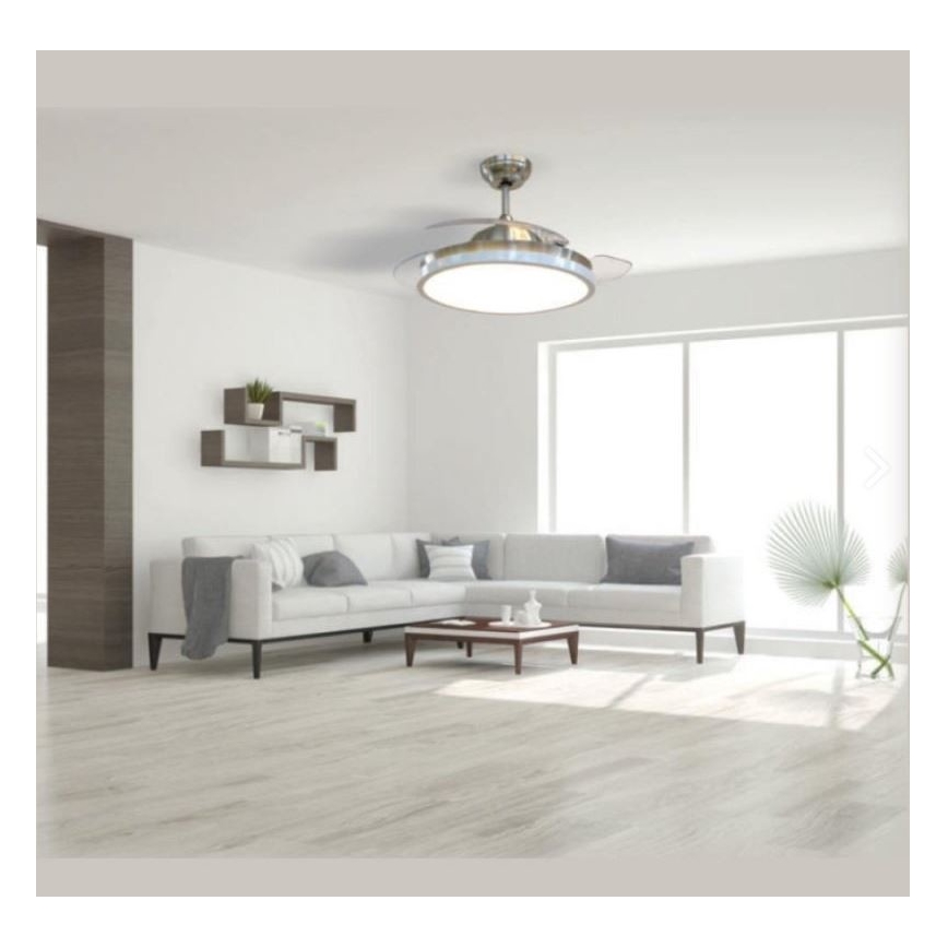 LED Stropní svítidlo s ventilátorem LED/30W/230V 3000/4000/6400K + dálkové ovládání