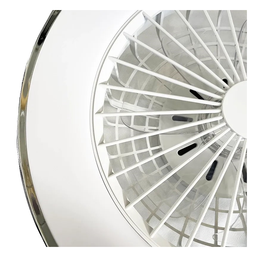 LED Stmívatelné stropní svítidlo s ventilátorem OPAL LED/48W/230V 3000-6500K + dálkové ovládání