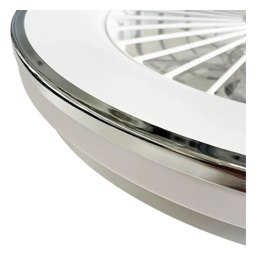 LED Stmívatelné stropní svítidlo s ventilátorem OPAL LED/48W/230V 3000-6500K + dálkové ovládání