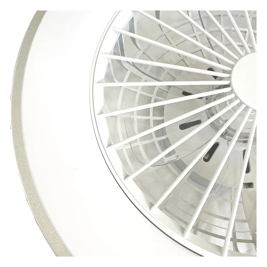 LED Stmívatelné stropní svítidlo s ventilátorem OPAL LED/48W/230V 3000-6500K + dálkové ovládání