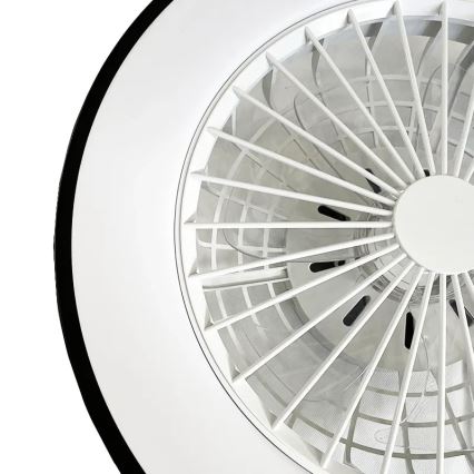 LED Stmívatelné stropní svítidlo s ventilátorem OPAL LED/48W/230V 3000-6500K + dálkové ovládání