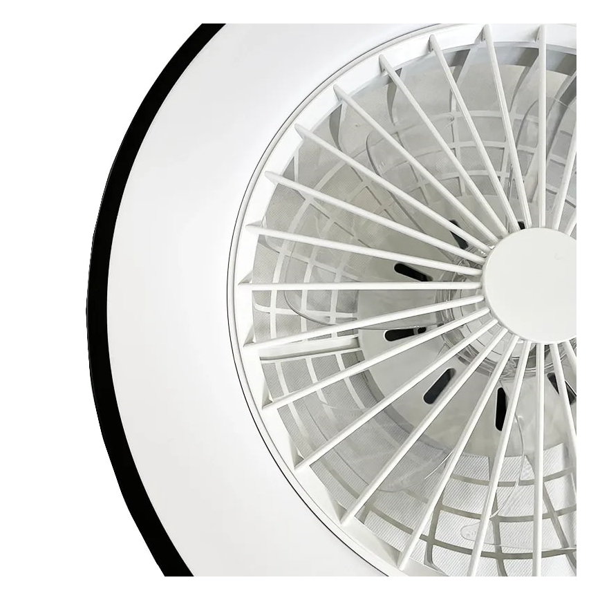 LED Stmívatelné stropní svítidlo s ventilátorem OPAL LED/48W/230V 3000-6500K + dálkové ovládání