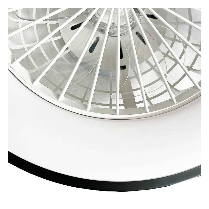 LED Stmívatelné stropní svítidlo s ventilátorem OPAL LED/48W/230V 3000-6500K + dálkové ovládání