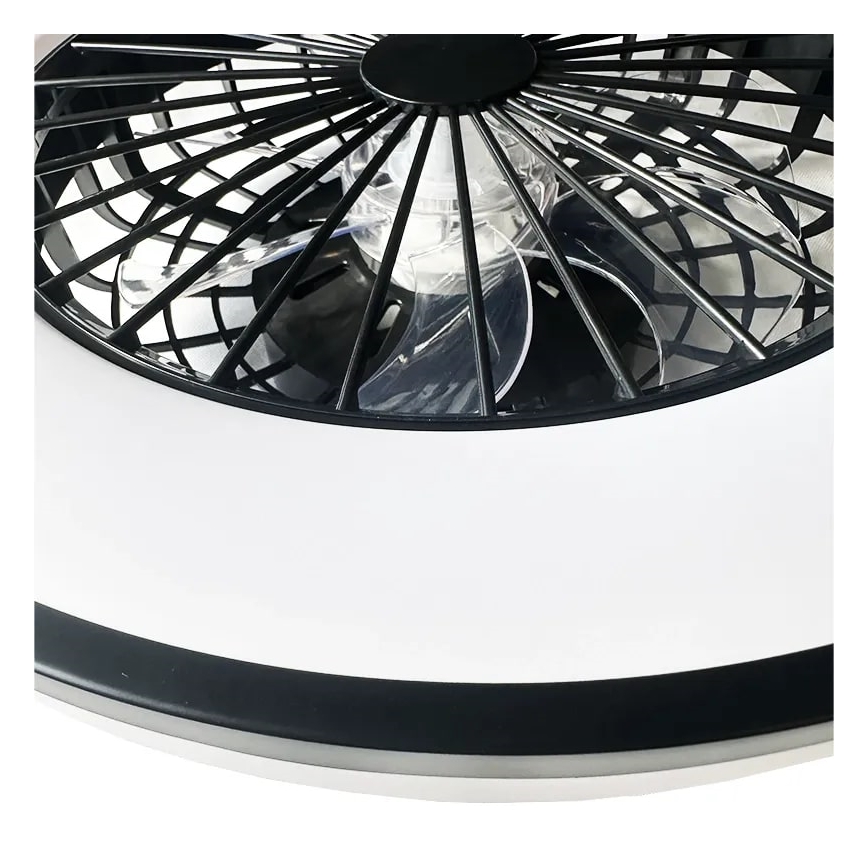LED Stmívatelné stropní svítidlo s ventilátorem OPAL LED/48W/230V 3000-6500K + dálkové ovládání