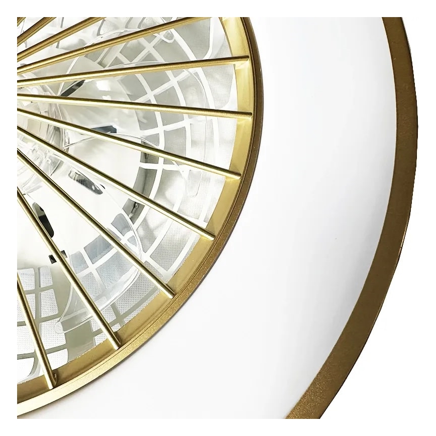 LED Stmívatelné stropní svítidlo s ventilátorem OPAL LED/48W/230V 3000-6500K + dálkové ovládání